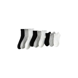Black and White Crew Socks