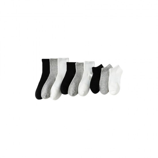 Black and White Crew Socks