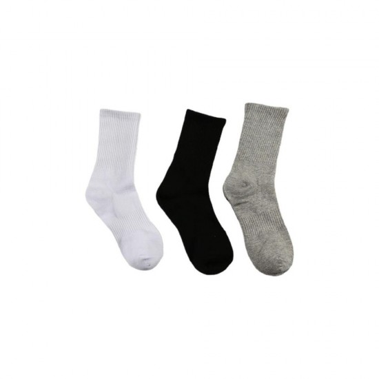 Three-Color Crew Socks