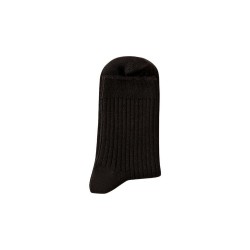 Textured Black Socks